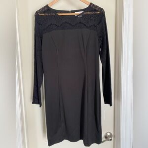 Jessica Simpson Dress Size 10 Lined Bodice Black Zip Back